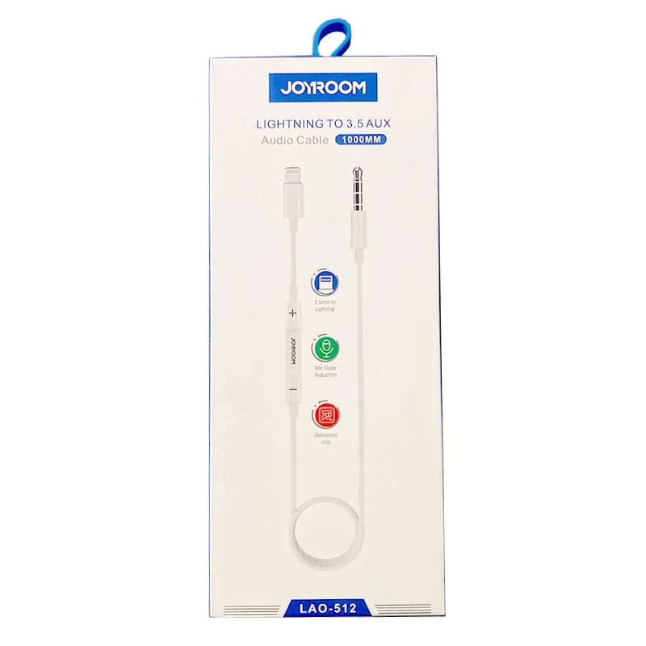 تبدیل Lightning به Jack 3.5m جوی روم مدل Lao-512