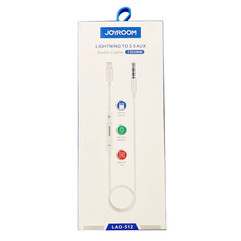 تبدیل Lightning به Jack 3.5m جوی روم مدل Lao-512