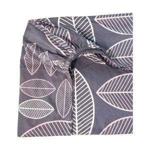 ملحفه کشدار تشک یک تک نفره مدل برگ + همراه روبالشی پاکتی