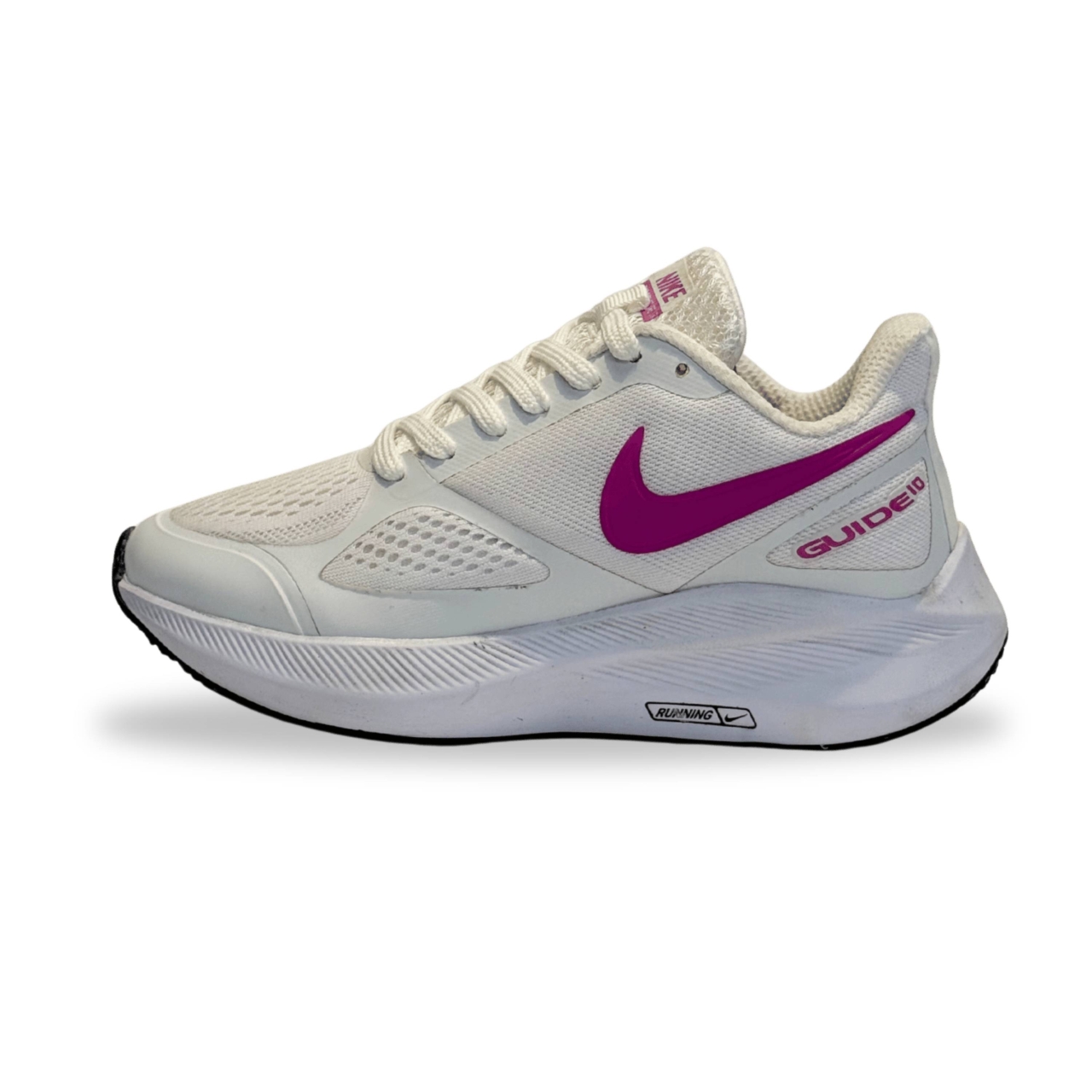 کتونی زنانه مدل نایک گاید رنگ سفید بنفش