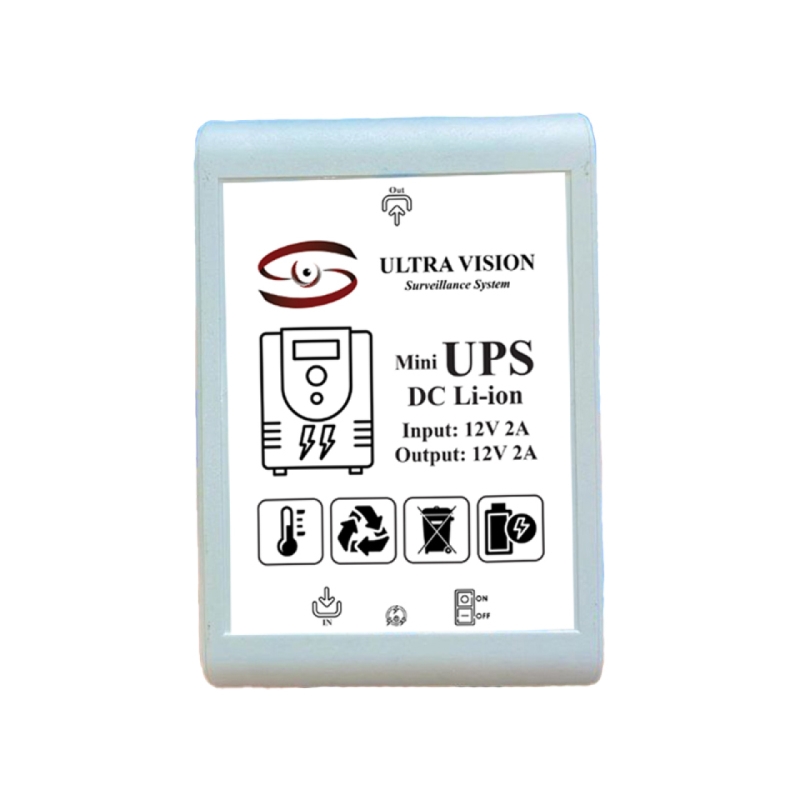 UPS دوربین مداربسته 12 ولت UltraVision ظرفیت 6000 میلی آمپر ساعت