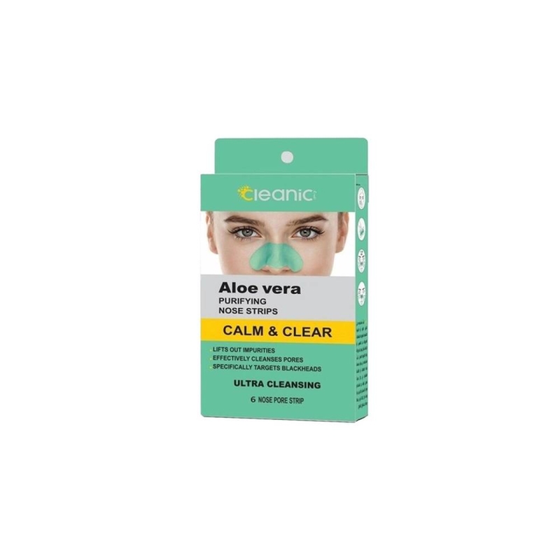 چسب ضد جوش بینی کلینیک کیندی مدل آلوئه ورا بسته 6 عددی