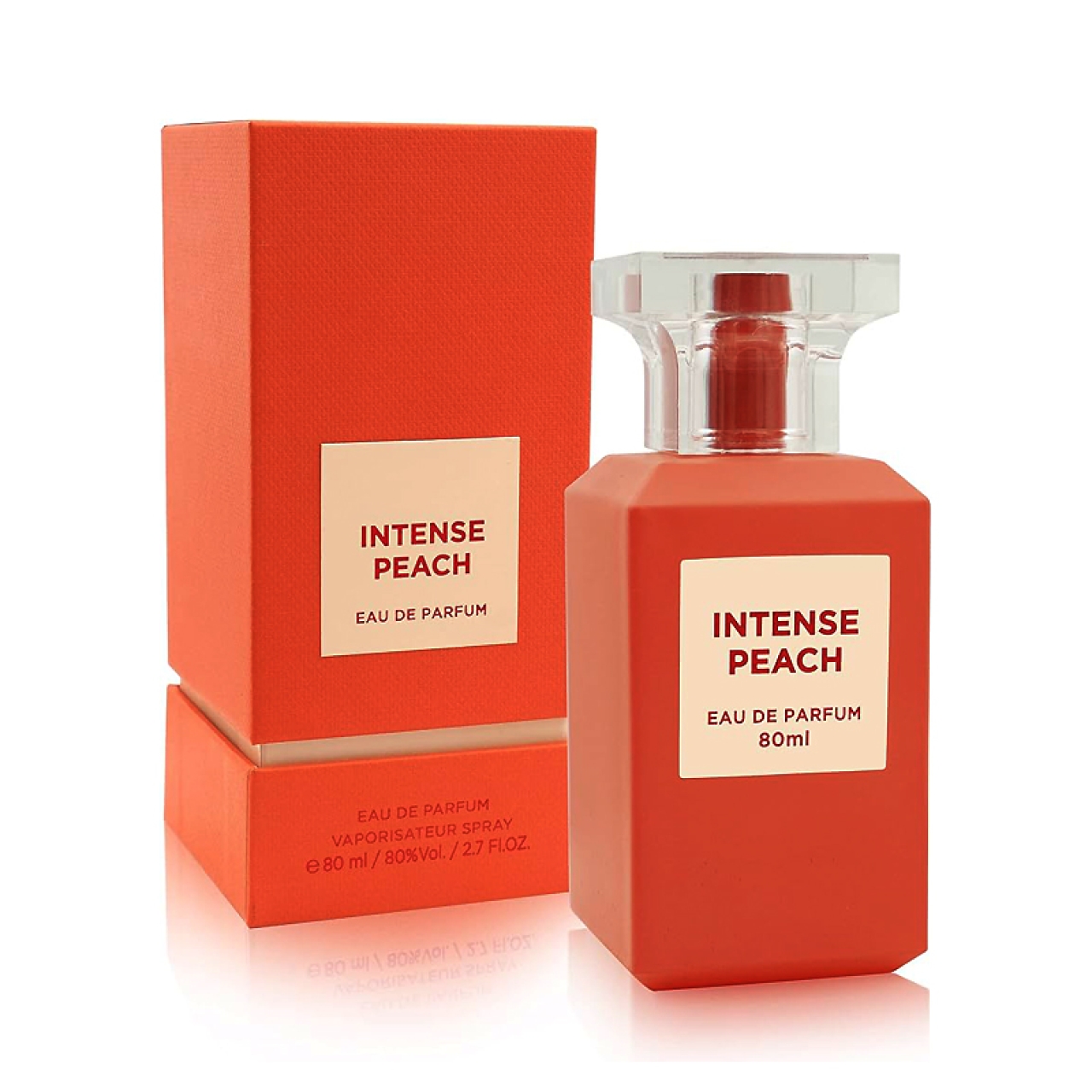 ادوپرفیوم زنانه مردانه فراگرنس ورد مدل اینتنس پیچ حجم 80 میلی لیتر