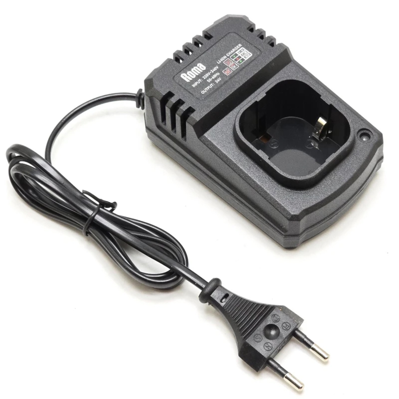 شارژر باتری دریل شارژی براشلس چهار سلول پایه ای مدل 24 ولت