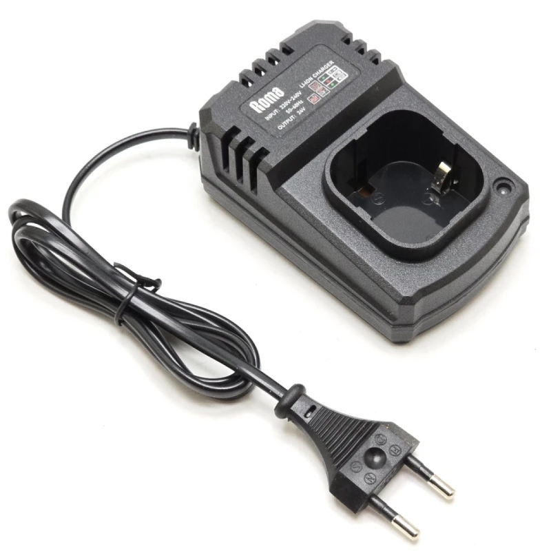 شارژر باتری دریل شارژی براشلس چهار سلول پایه ای مدل 24 ولت