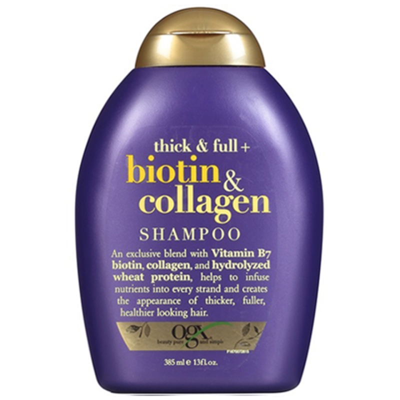 شامپو او جی ایکس مدل بیوتین و کلاژن حجم 385 میل