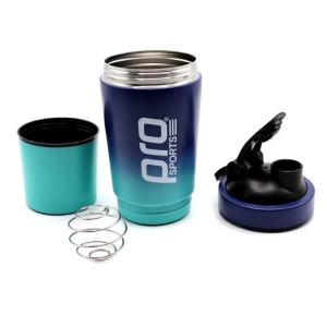 شیکر دو تیکه استیل پرو اسپورتس مدل Glacio رنگ آبی- سبز ظرفیت 590 لیتر