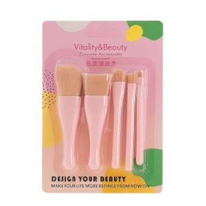 ست براش آرایشی ویتالیتی اند بیوتی 5 تکه مدل کارتی