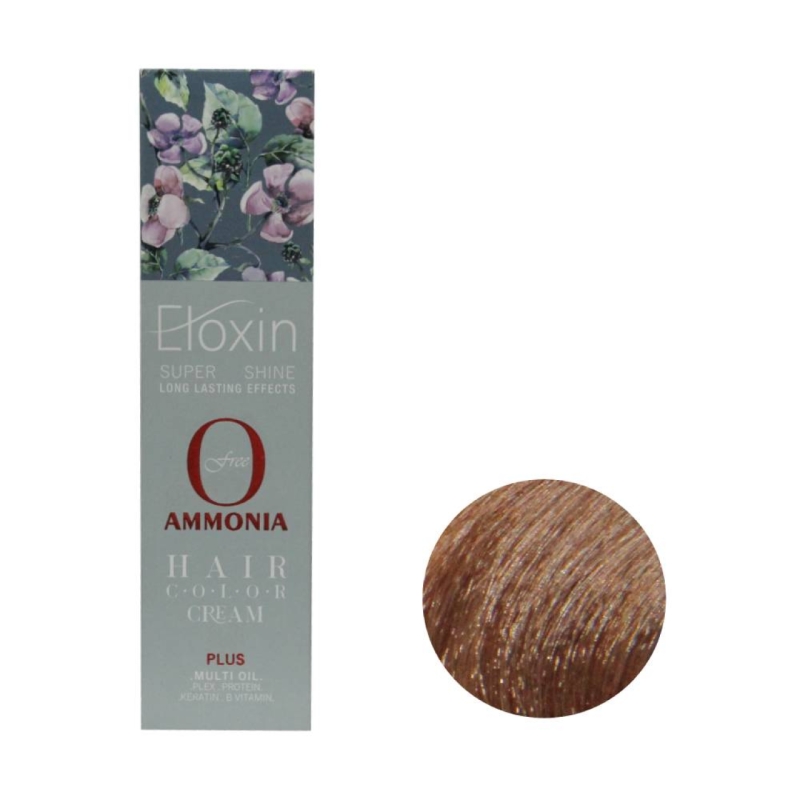 رنگ موی فاقد آمونیاک Eloxin اصل ایتالیا حجم 100 میلی لیتر شماره 8.76 رنگ بلوند شکلاتی