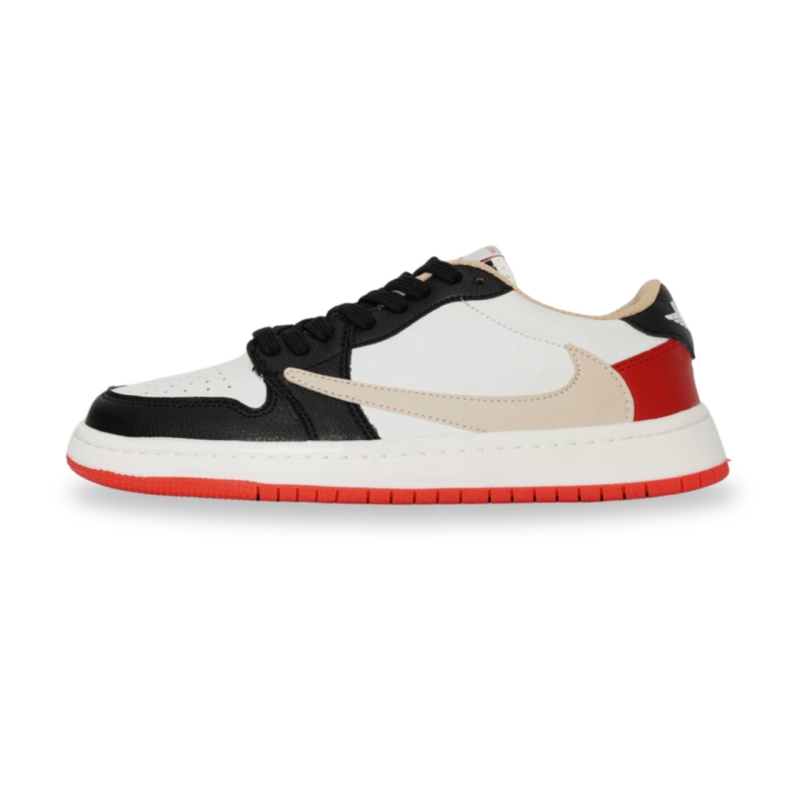 کتونی مردانه مدل نایک ترویس رنگ سفید مشکی قرمز