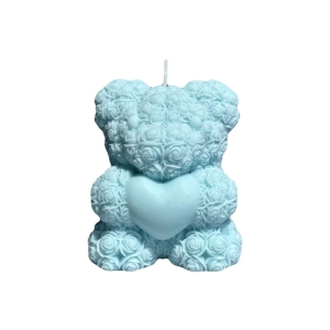 شمع مدل خرس تدی گلدار
