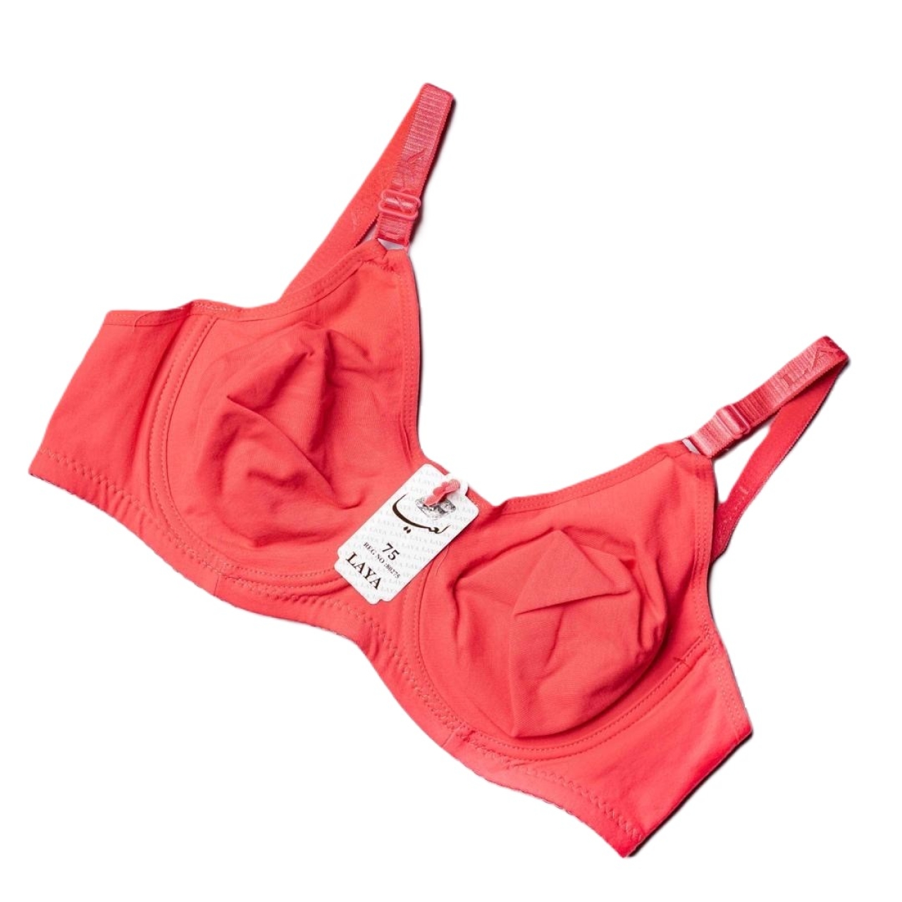 سوتین نخی پرسی فنر دار لعیا کد 307 - رنگ گلبهی