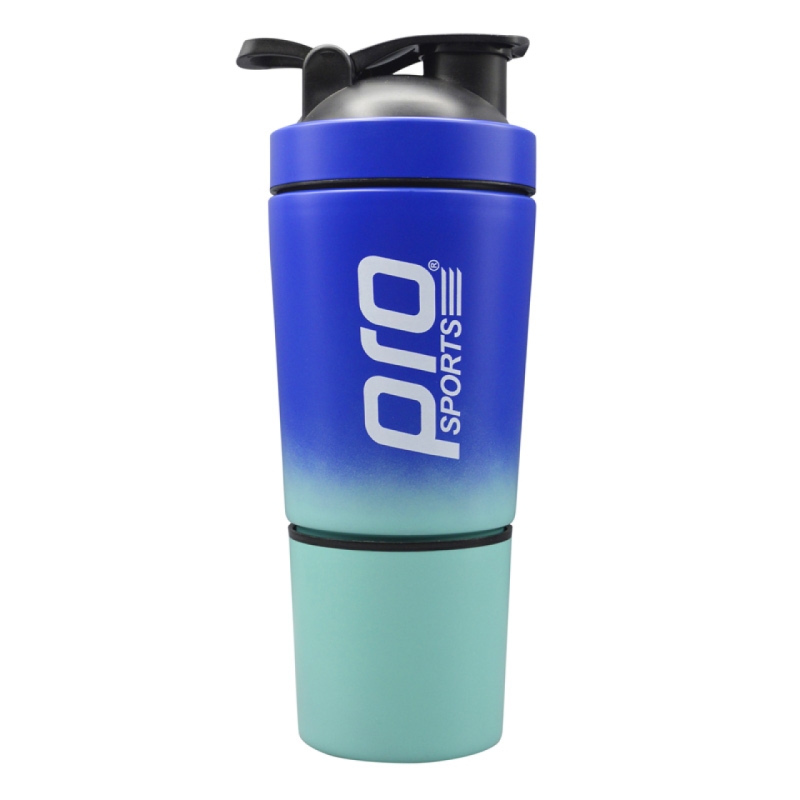 شیکر دو تیکه استیل پرو اسپورتس مدل Glacio رنگ آبی- سبز ظرفیت 590 لیتر