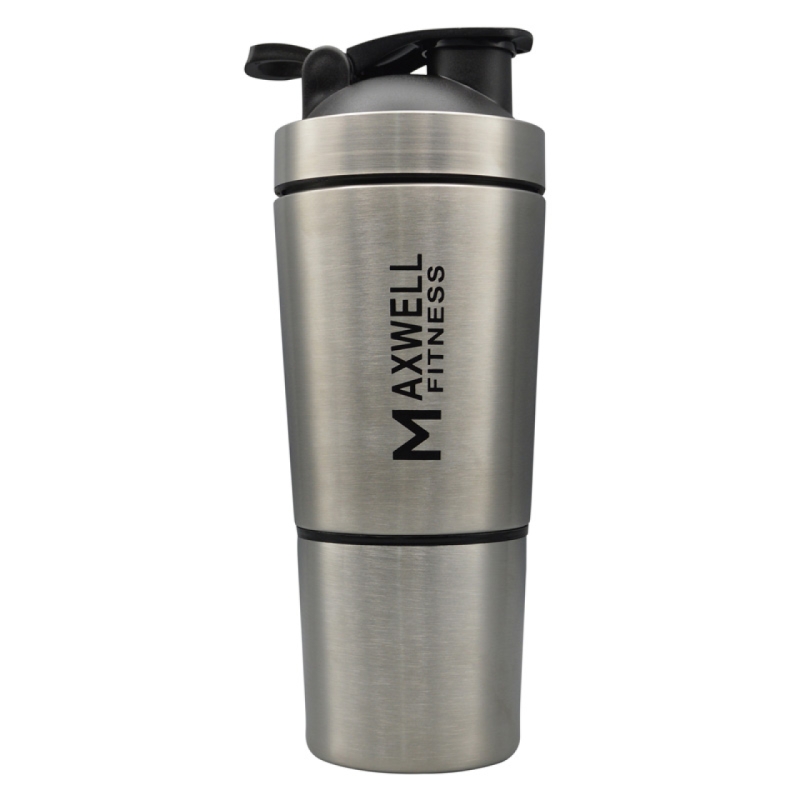 شیکر استیل 2 تیکه MAXWELL حجم 590 میلی لیتر