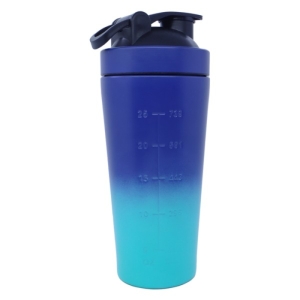 شیکر یک تیکه استیل بلندر باتل مدل Bicolor دو رنگ ظرفیت 740 لیتر