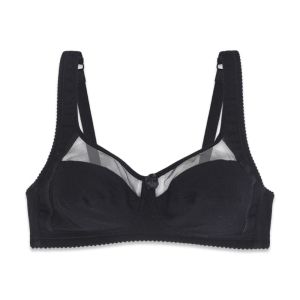 سوتین بالا حریر EMA کد 4100 - رنگ مشکی