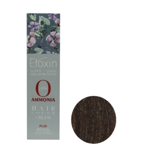 رنگ موی فاقد آمونیاک Eloxin اصل ایتالیا حجم 100 میلی لیتر شماره 6.34 رنگ بلوند شامپاینی تیره