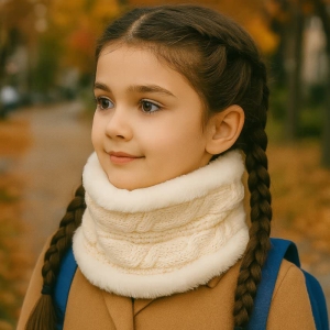 شال گردن بچگانه مدل توخز رینگی