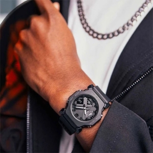 ساعت مچی عقربه‌ای کوارتز مردانه مدل ایکس دو زمانه کرنومتر دار موتور برقی کد GA2300