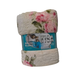 پتو سفری ژله ای سبک یکنفره TISA مدل گلدار سایز 150*220 سانتی متر