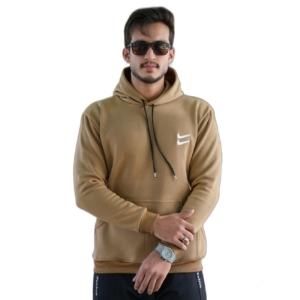 هودی اسپرت بیسیک سه نخ داخل کرکی رنگ عسلی