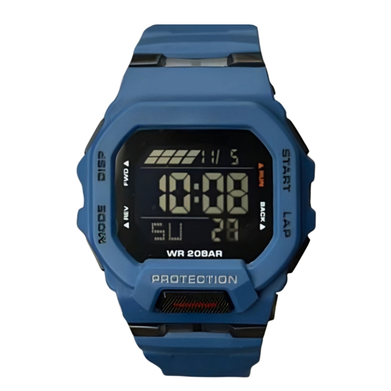ساعت مچی دیجیتال مدل اسپرت تک زمانه بند رابر کرنوگراف کد GDB200.۶