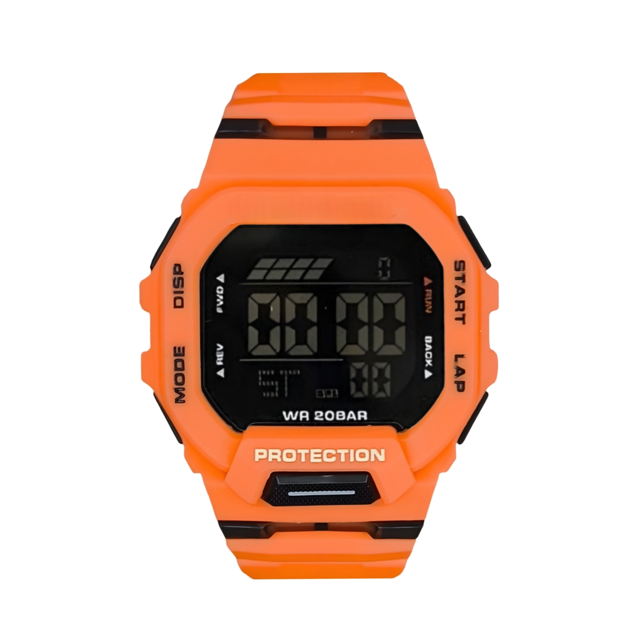 ساعت مچی دیجیتال مدل اسپرت بند رابر کرنوگراف کد GDB200.4