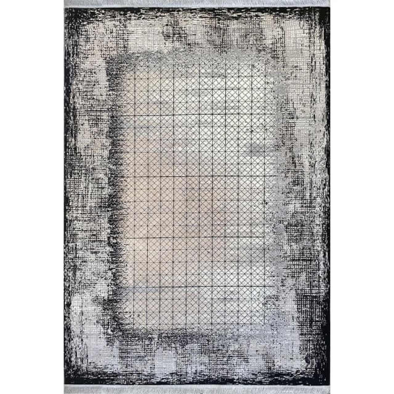 فرش ماشینی سیزان طرح ۴۱۰۵۵k کرم مدرن