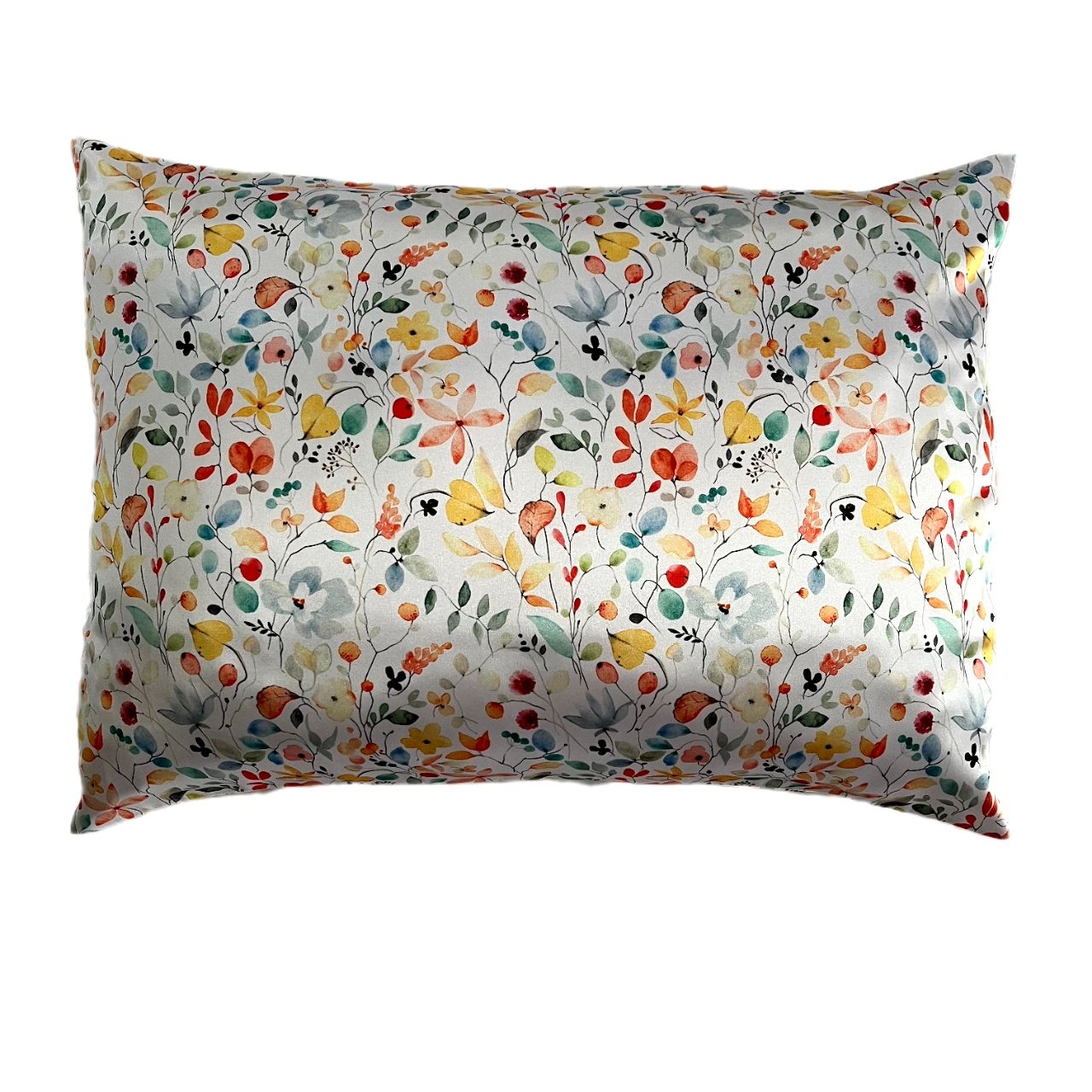 روبالشی ساتن ابریشم مدل هیلو طرح پاییزی