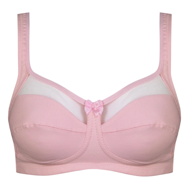 سوتین بالا حریر EMA کد 4100 - رنگ صورتی