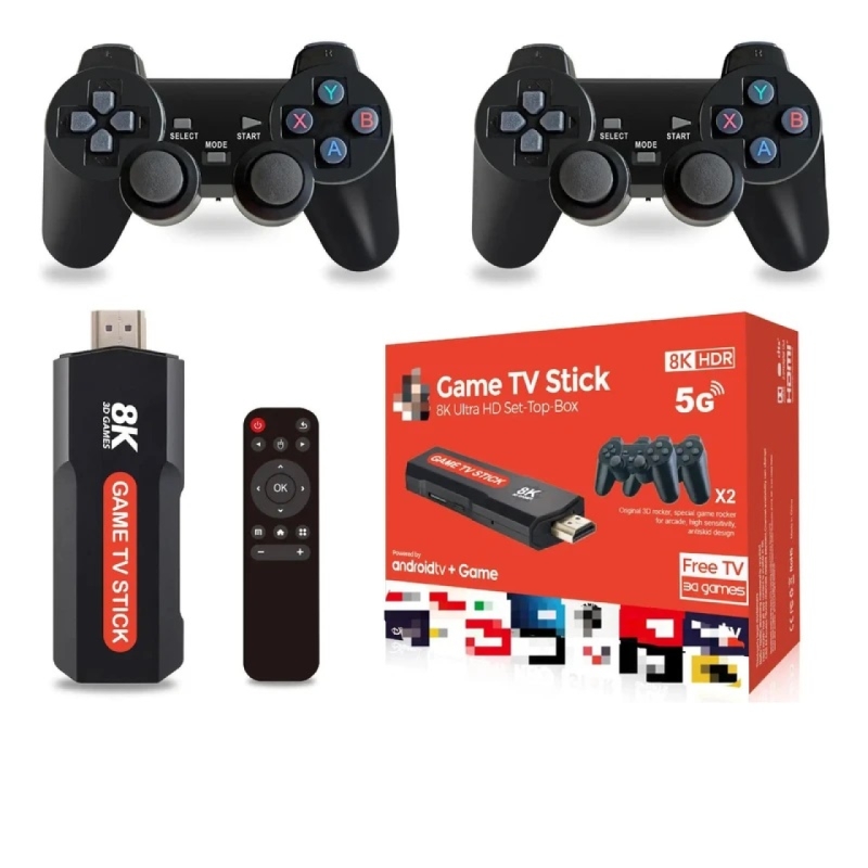 کنسول بازی اندروید پرتابل مدل x2 plus game Stick 8k