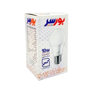 لامپ LED حبابی 10 وات بورسر مدل A60 پایه E27 پک 3 عددی