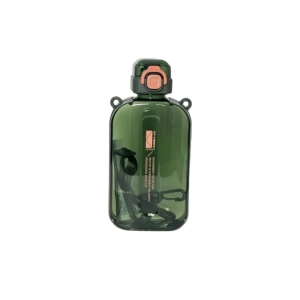 قمقمه کتابی شفاف ST-YIBEN رنگ سبز ظرفیت 750 میل