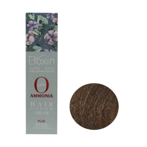 رنگ موی فاقد آمونیاک Eloxin اصل ایتالیا حجم 100 میلی لیتر شماره 7.31 رنگ بلوند بژ متوسط
