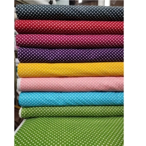 ملحفه تشک کشدار طرح خال خال یک نفره ۲ تکه