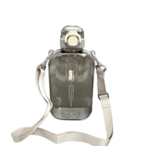  قمقمه کتابی شفاف ST-YIBEN  رنگ طوسی ظرفیت 750 میل