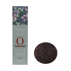 رنگ موی فاقد آمونیاک Eloxin اصل ایتالیا حجم 100 میلی لیتر شماره 5.29 رنگ قهوه ای دودی بنفش روشن
