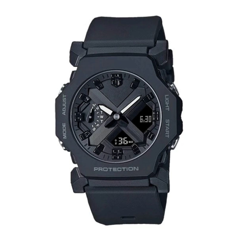 ساعت مچی عقربه‌ای کوارتز مردانه مدل ایکس دو زمانه کرنومتر دار موتور برقی کد GA2300