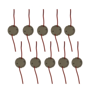 سوکت لامپ هالوژن پلی‌ آمید مدل GU10 مجموعه 10 عددی