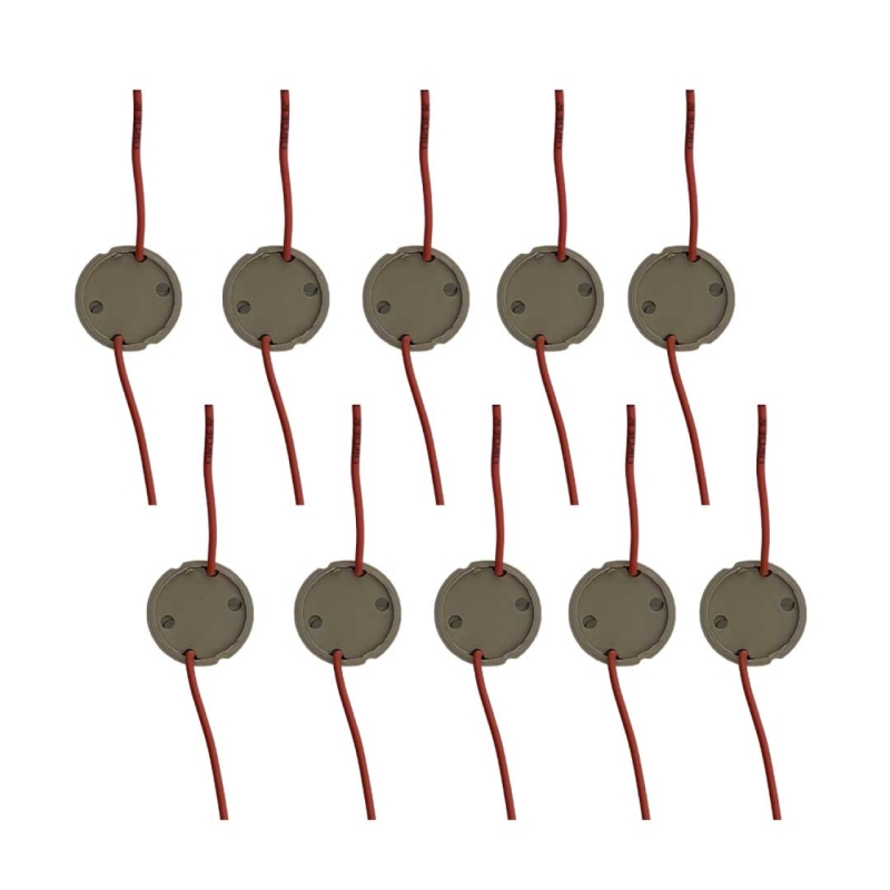 سوکت لامپ هالوژن پلی‌ آمید مدل GU10 مجموعه 10 عددی