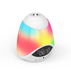 چراغ خواب مدل 16 رنگه ساعت دار و موزیکال 