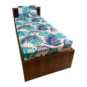 سرویس ملحفه یکنفره و روبالشی Cheshik مدل برگ سایز ۹۰*۲۰۰ سانتی متر