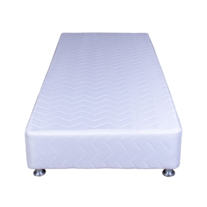 تخت باکس هتلی اسکلت فلزی و پایه استیل سایز 80 در 180