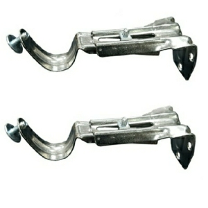 میله پرده پانچ استیل سایز ۱۰۰ سانتی متر دیواری کد ۲۳