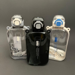 قمقمه کتابی شفاف ST-YIBEN  ظرفیت 750 میل