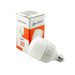 لامپ ال ای دی استوانه 20 وات نمانور پایه E27