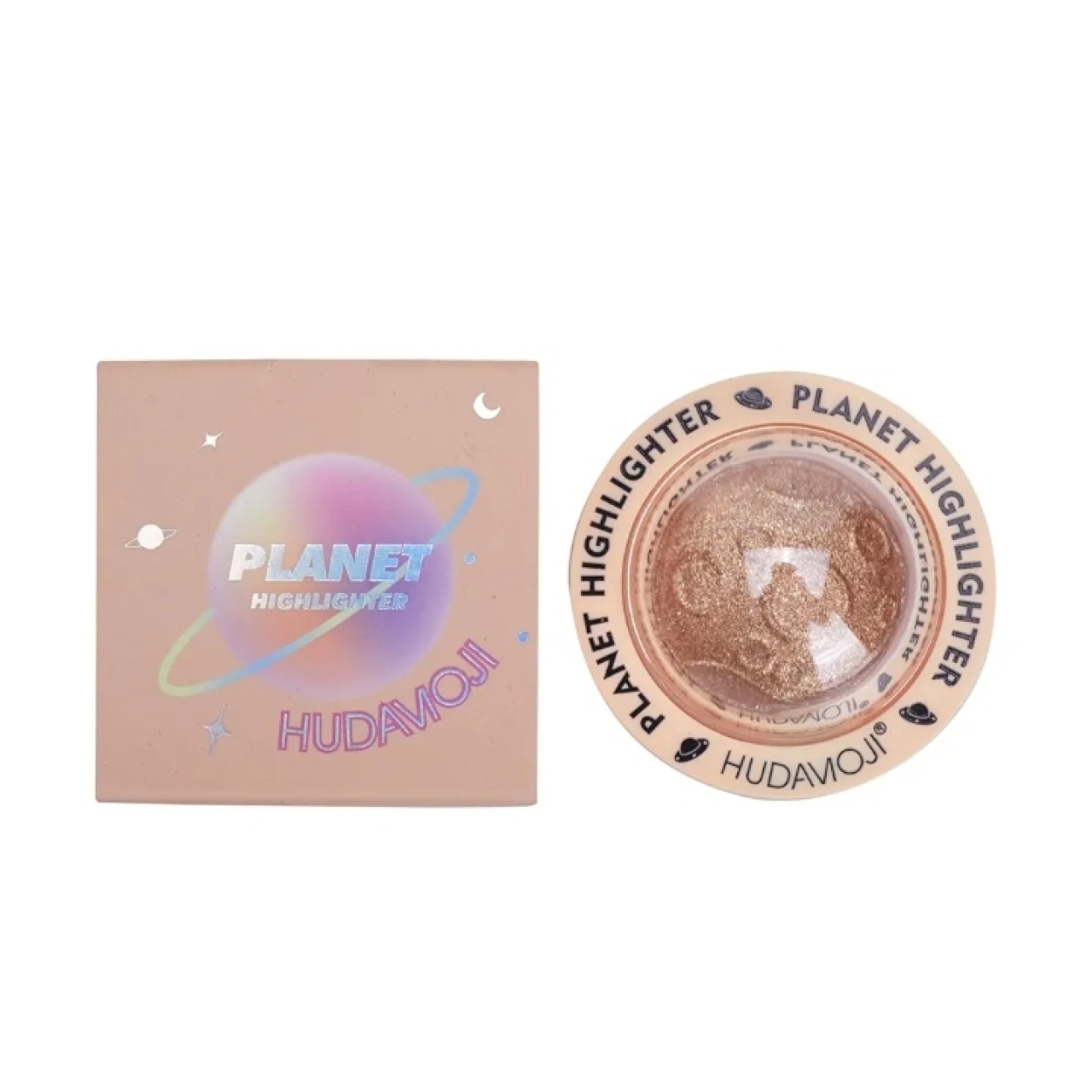 هایلایتر فضایی هدی موجی طلایی حجم ۵ گرم