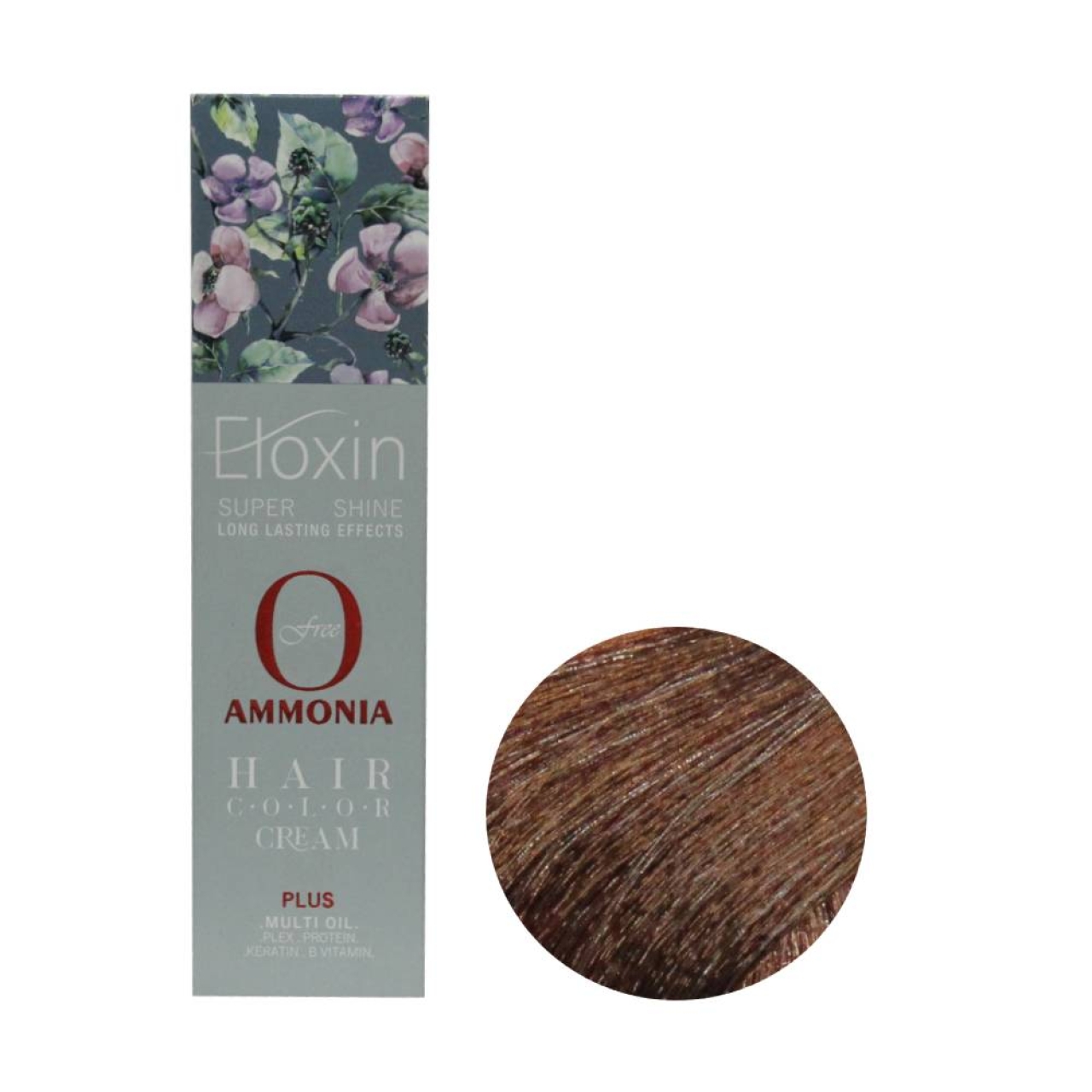 رنگ موی فاقد آمونیاک Eloxin اصل ایتالیا حجم 100 میلی لیتر شماره 6.76 رنگ بلوند شکلاتی تیره