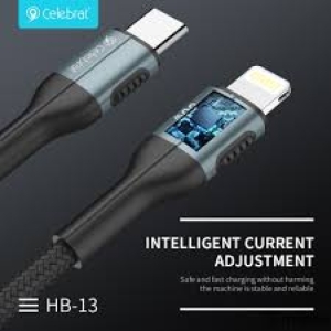 کابل شارژ سلبریت PD 60w دو سر تایپ سی مدل Celebrat HB-13