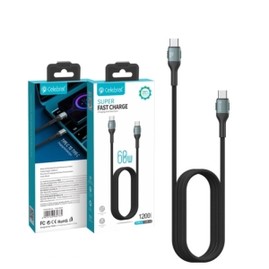 کابل شارژ سلبریت PD 60w دو سر تایپ سی مدل Celebrat HB-13